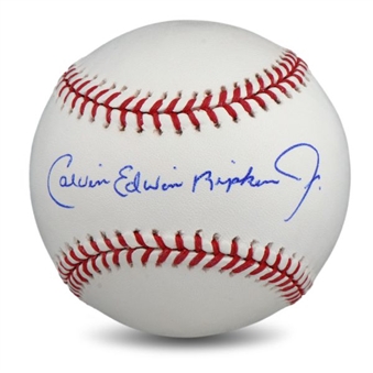 Cal Ripken Jr. Full Name Autographed Baseball